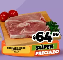 Oferta de Pierna De Cerdo C/Hueso por $64.99 en Merco
