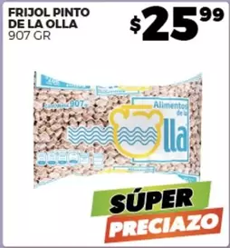 Oferta de De La Olla - Frijol Pinto por $25.99 en Merco