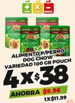 Oferta de Dog Chow - Alimento P/Perro Pouch  por $11.99 en Merco