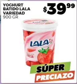 Oferta de Lala - Yoghurt Batido por $39.99 en Merco
