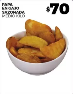 Oferta de Papa En Gajo Sazonada por $70 en Merco