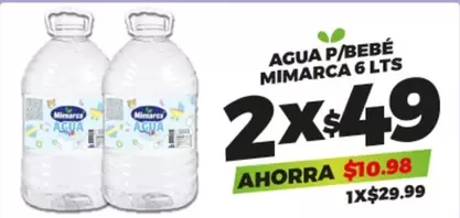 Oferta de Mimarca - Agua P/Bebé por $29.99 en Merco