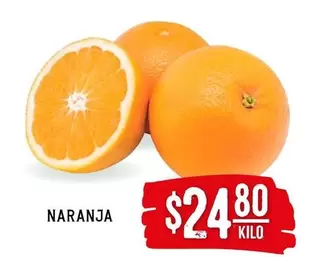 Oferta de Naranja por $24.8 en Soriana Híper