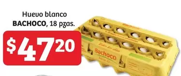 Oferta de Bachoco - Huevo Blanco por $47.2 en Soriana Híper