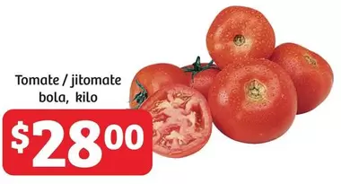 Oferta de Tomate / Jitomate Bola por $28 en Soriana Híper