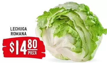 Oferta de Lechuga Romana por $14.8 en Soriana Híper