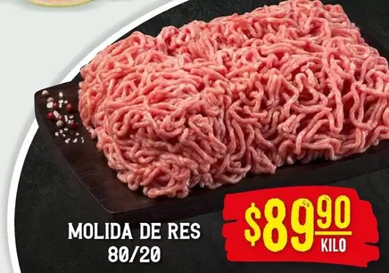 Oferta de Molida De Res por $89.9 en Soriana Híper