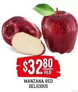 Oferta de Manzana -  Red Delicious por $32.8 en Soriana Híper