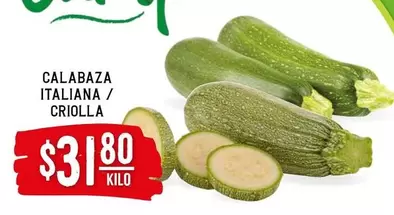 Oferta de Calabaza Italiana / Criolla por $31.8 en Soriana Híper