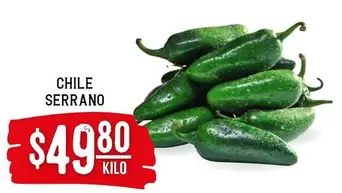 Oferta de Serrano - Chile por $49.8 en Soriana Híper