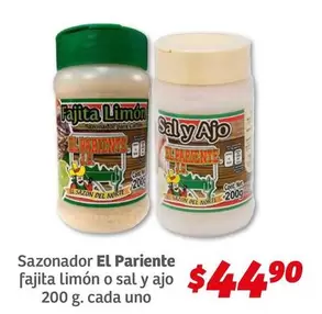 Oferta de Sazonador Fajita Limon O Sal Y Ajo por $44.9 en Soriana Híper