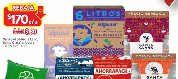 Oferta de Lala - Variedad De Leche Lajra Santa Clásico por $170 en Walmart
