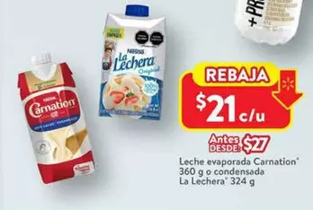 Oferta de Carnation - Leche Evaporada  O Condensada La Lechera por $21 en Walmart