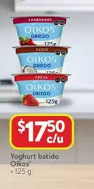Oferta de Oikos - Yoghurt Batido por $17.5 en Walmart