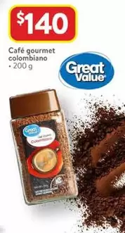 Oferta de Great Value - Café Gourmet Colombiano por $140 en Walmart