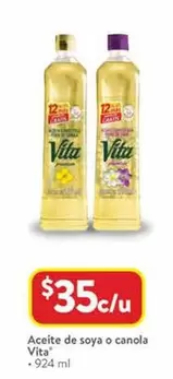 Oferta de Vita - Aceite De Soya O Canola por $35 en Walmart