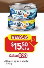Oferta de Atún En Agua O Aceite por $20 en Walmart