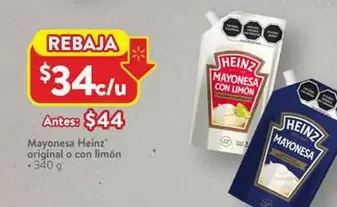 Oferta de Heinz -  Original O Con Limon por $34 en Walmart