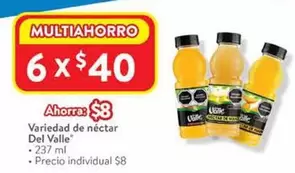 Oferta de Del Valle - Variedad De Néctar por $8 en Walmart