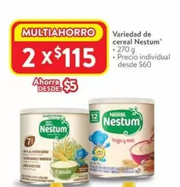 Oferta de Nestum - Variedad De Cereal por $115 en Walmart