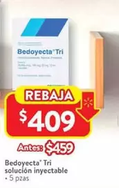 Oferta de Bedoyecta - Tri Solución Inyectable por $409 en Walmart