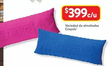 Oferta de Crayola - Creyola Variedad De Almohadas por $399 en Walmart