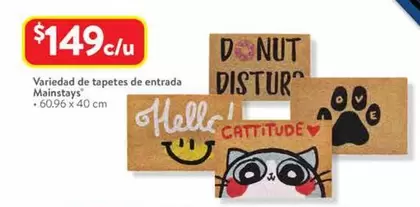 Oferta de Mainstays - Variedad De Tapetes De Entrada por $149 en Walmart