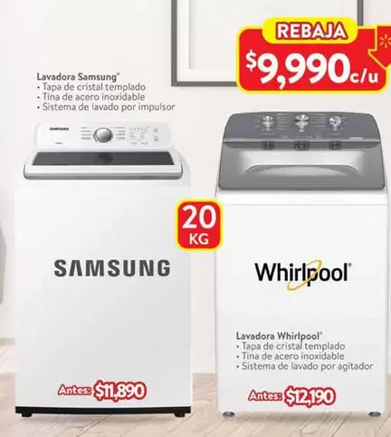Oferta de Samsung - Lavadora por $1880 en Walmart