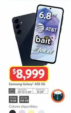 Oferta de 8 - Galaxy A55 5g por $8999 en Walmart