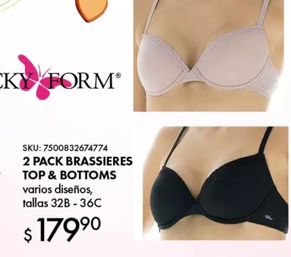 Oferta de 2 Pack Brassieres Top & Bottoms por $179.9 en Woolworth