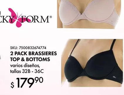 Oferta de Ky - 2 Pack Brassieres Top & Bottoms por $179.9 en Del Sol