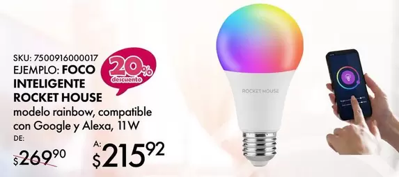 Oferta de Modelo - Inteligente Rocket House por $215.92 en Del Sol