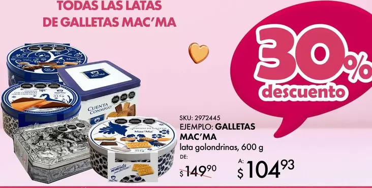 Oferta de Mac'Ma - Mecán Lata goldendina en Del Sol