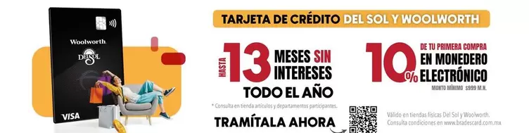Oferta de Woolworth - Meses Sin Interees en Del Sol