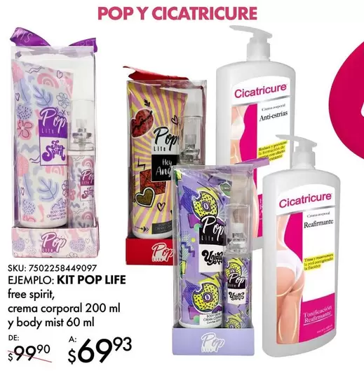 Oferta de Cicatricure - Kit Pop Life por $69.93 en Woolworth