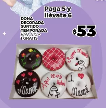 Oferta de Dona Decorada Surtido Temporada por $53 en Merco