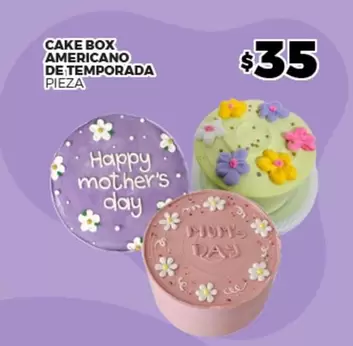 Oferta de Cake Box Americano De Temporada por $35 en Merco