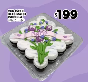 Oferta de Cup Cake Decorado Vainilla por $199 en Merco
