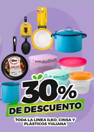 Oferta de Toda La Línea Ilko, Cinsa Y Plásticos Yuliana en Merco