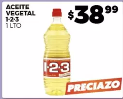 Oferta de 123 - Aceite Vegetal por $38.99 en Merco