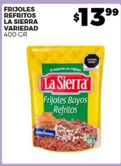 Oferta de La Sierra - Frijoles Refritos por $13.99 en Merco