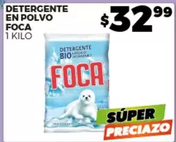 Oferta de Foca - Detergente En Polvo por $32.99 en Merco