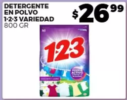 Oferta de 123 - Detergente En Polvo por $26.99 en Merco