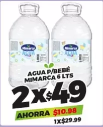 Oferta de Mimarca - Agua P/Bebé por $29.99 en Merco