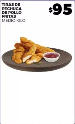 Oferta de Tiras De Pechuga De Pollo Fritas por $95 en Merco
