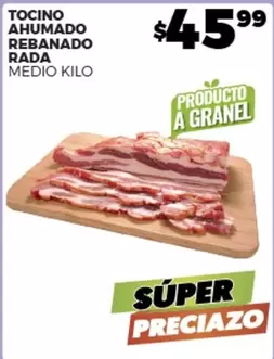 Oferta de Rada - Tocino Ahumado Rebanado  por $45.99 en Merco