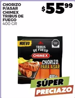 Oferta de Chimex - Chorizo P/Asar Tribus De Fuego por $55.99 en Merco