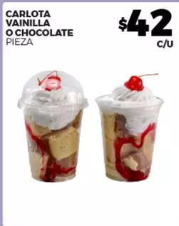 Oferta de Carlota Vainilla O Chocolate por $42 en Merco
