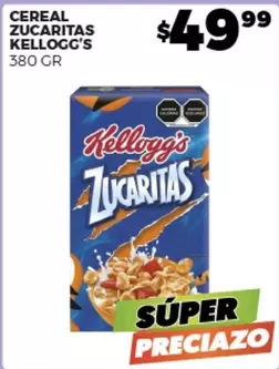 Oferta de Kellogg's - Cereal Zucaritas por $49.99 en Merco