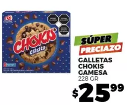 Oferta de Gamesa - Galletas Chokis por $25.99 en Merco